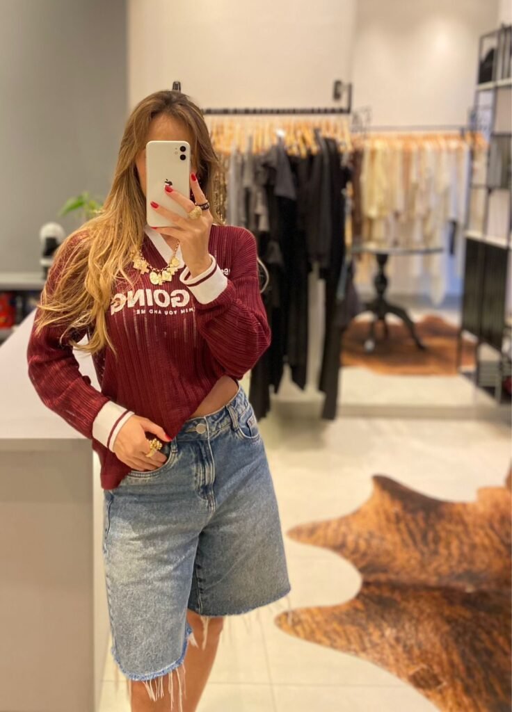 Blusa Polo Tricô Burgundy